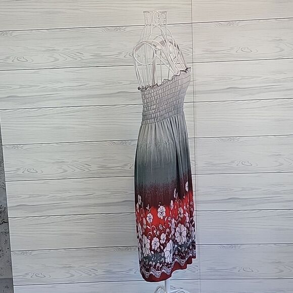 Arianna by Howard's silk blend floral print sun dress Women's Size S - Picture 6 of 12